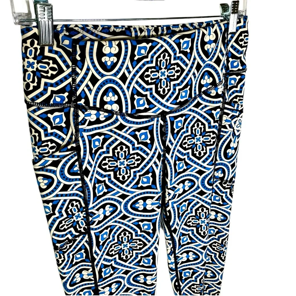J. MCLAUGHLIN mosaic tiles athleisure euc leggings m - Picture 3 of 10